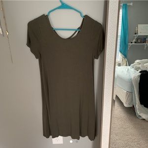 olive t-shirt dress from target